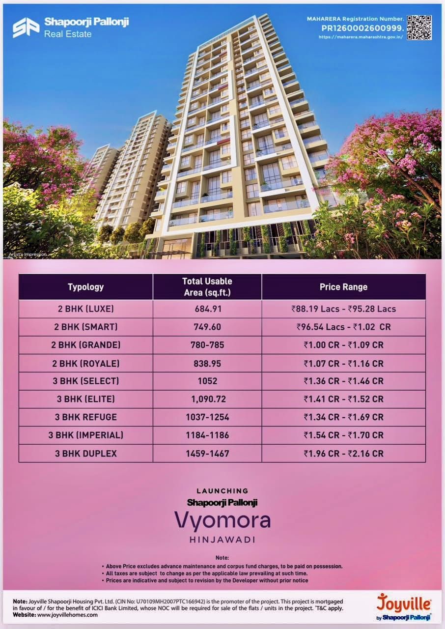 Shapoorji Pallonji Vyomora, Hinjewadi Phase 1